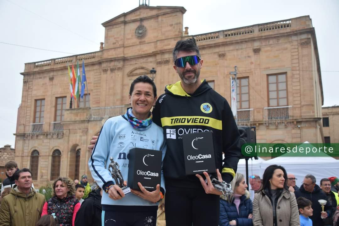 Juan Bautista y Lola Chiclana vencedores de la VII Carrera San Silvestre Ciudad de Linares 2023