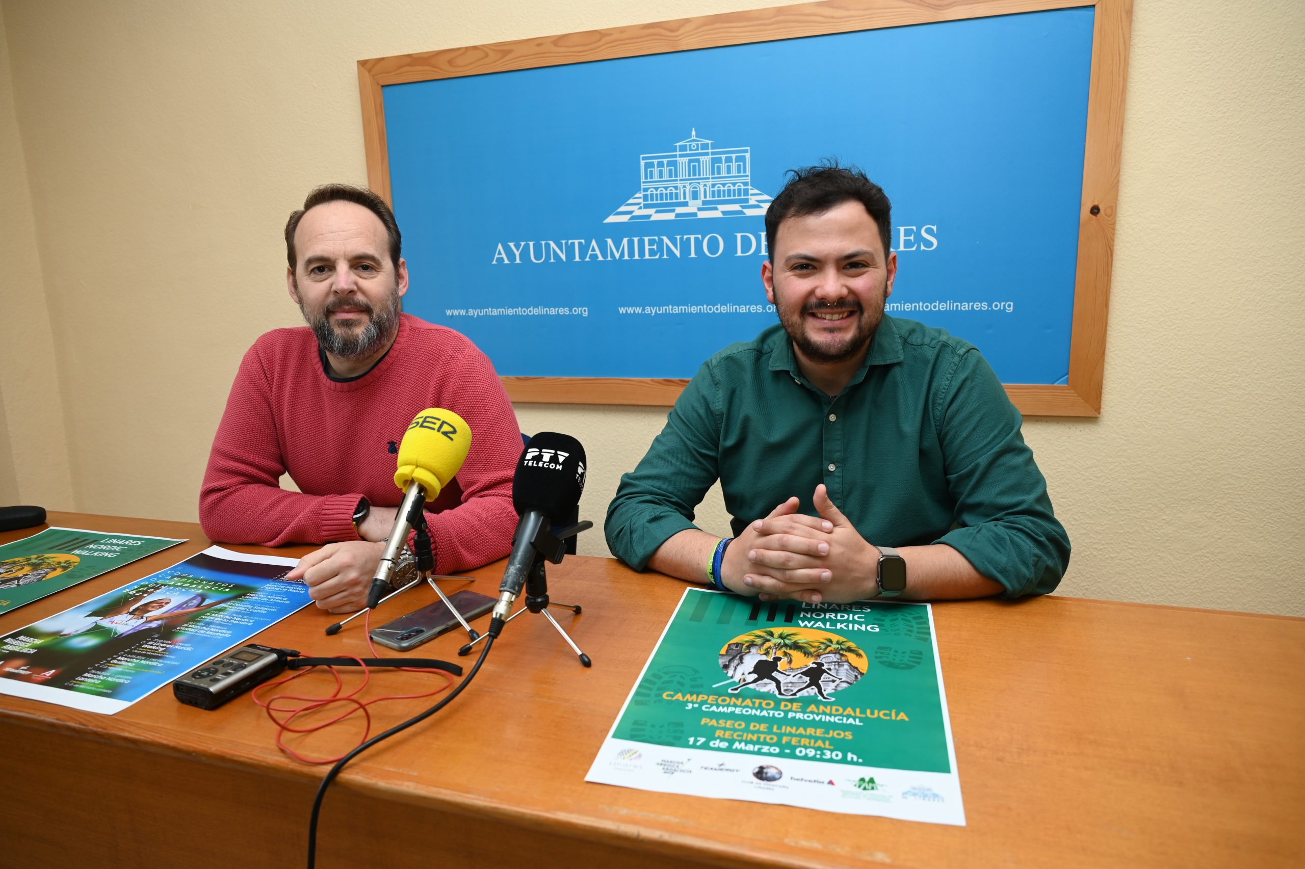 De la Torre valora la repercusión positiva que el Campeonato de Andalucía de Marcha Nórdica tendrá para Linares