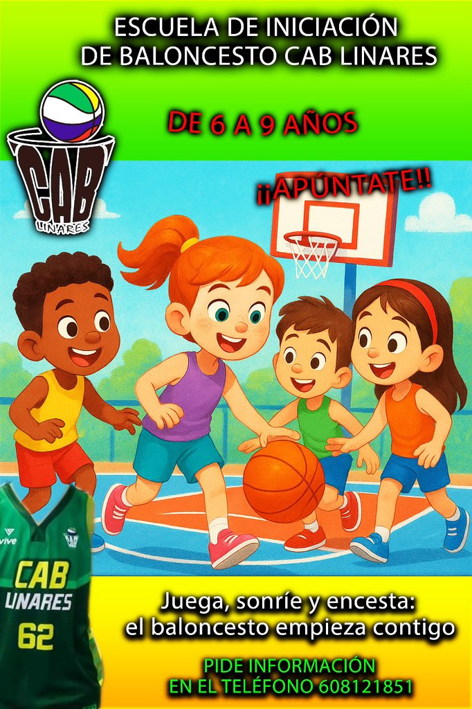 Linares impulsa el futuro del baloncesto con su Escuela de Iniciación para los más pequeños